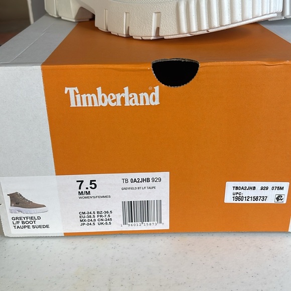 Timberland Greyfield A2JHB Womens Size 7.5 Platform Boots/ Color Taupe - Picture 10 of 10